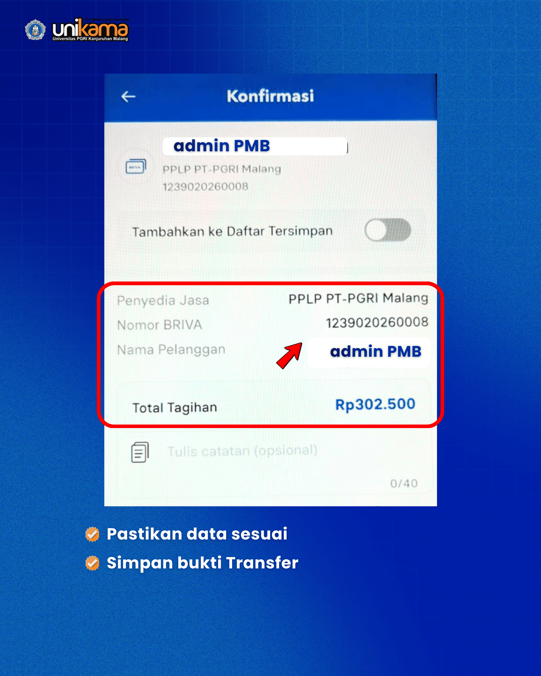 Step 3 Konfirmasi Pembayaran